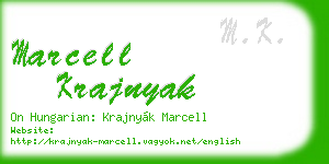 marcell krajnyak business card