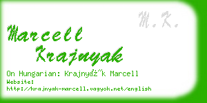 marcell krajnyak business card
